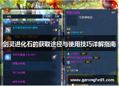 剑灵进化石的获取途径与使用技巧详解指南